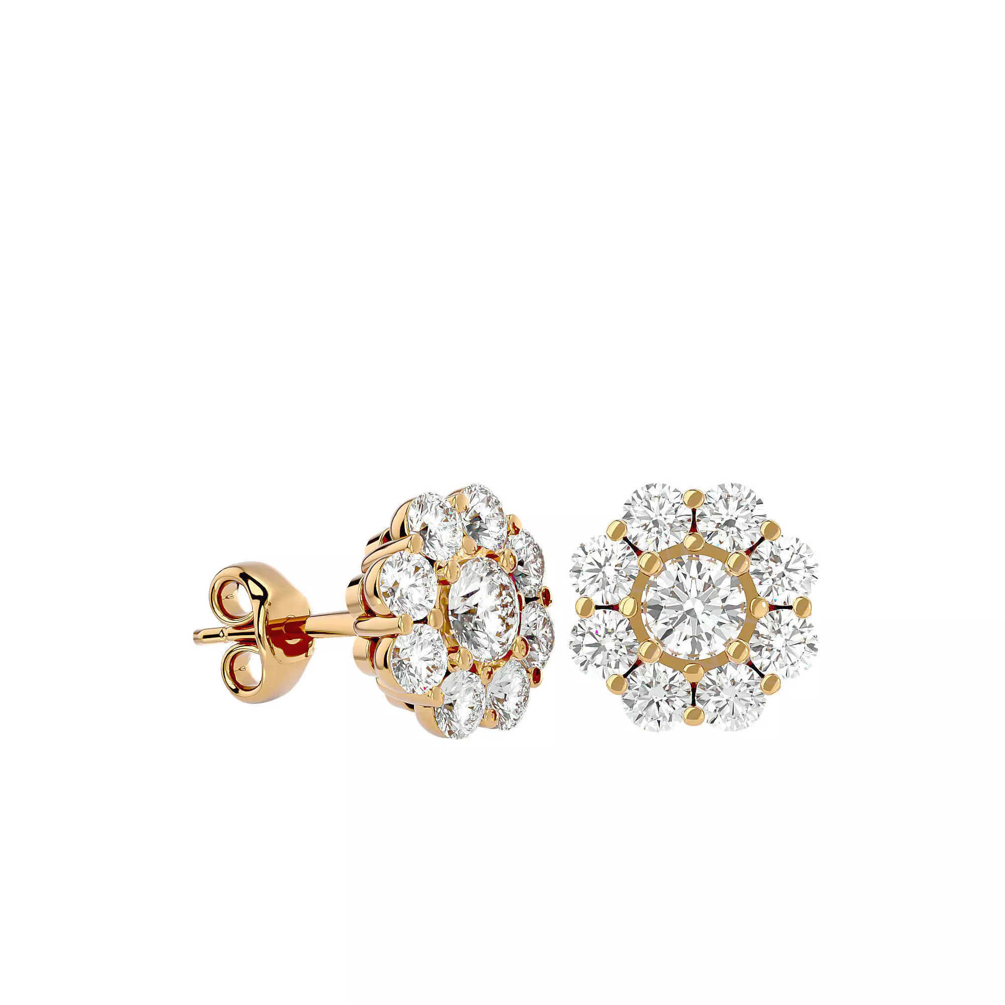 Women earrings model 3D print model_0