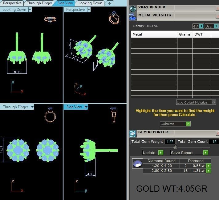 Women earrings model 3D print model_13