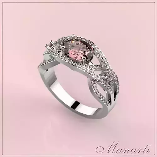 3D jewelry design Ring File format STL Model 0007 3D print model
