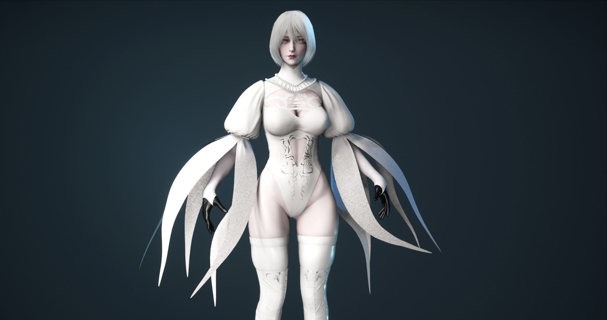 Fairy - Game Ready Low-poly 3D model_16