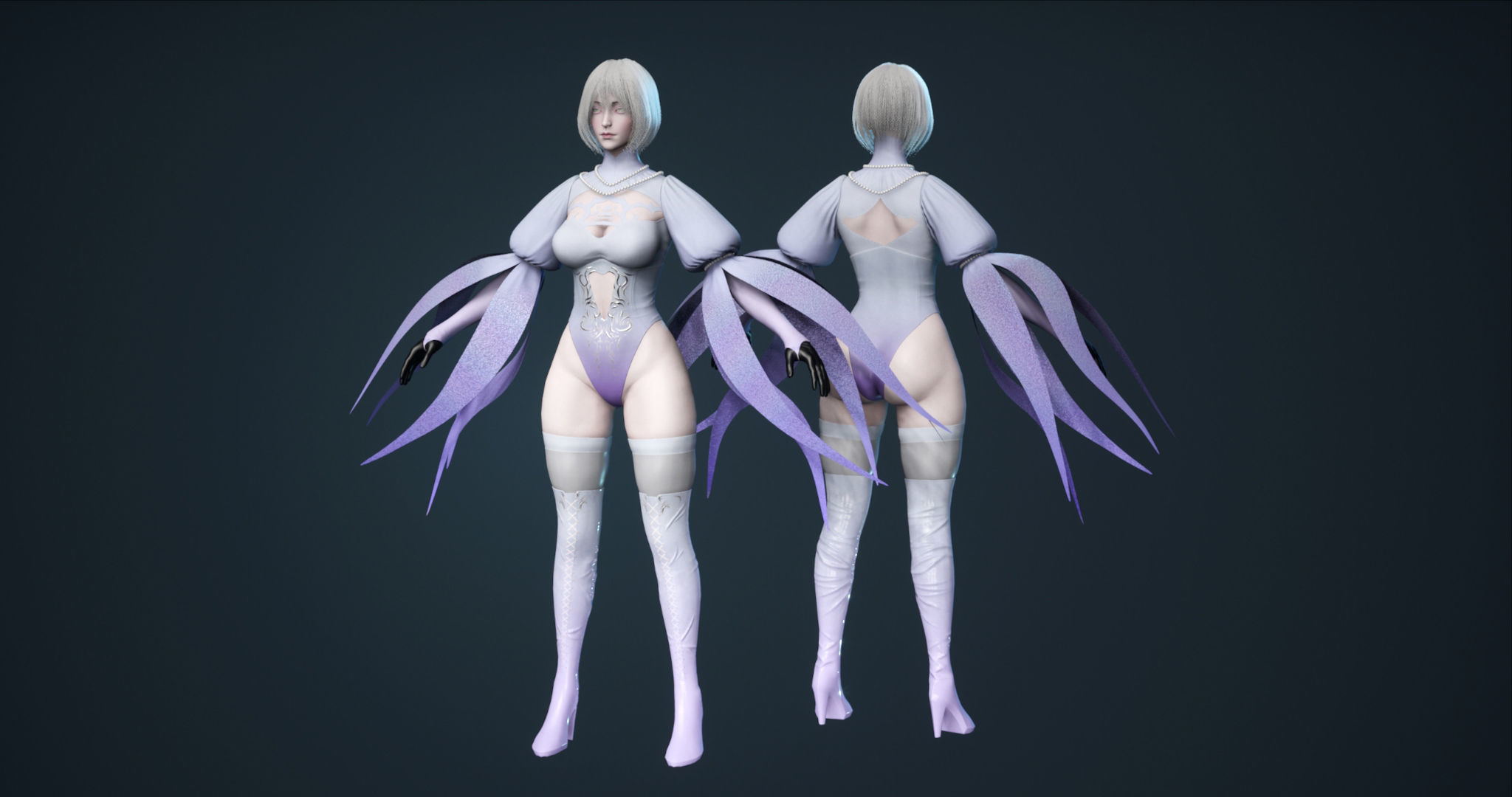 Fairy - Game Ready Low-poly 3D model_11