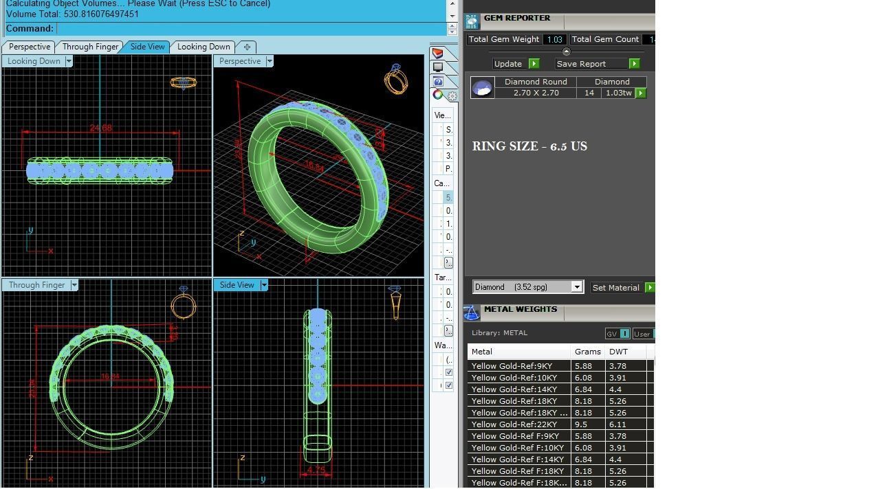 Band ring model 3D print model_2