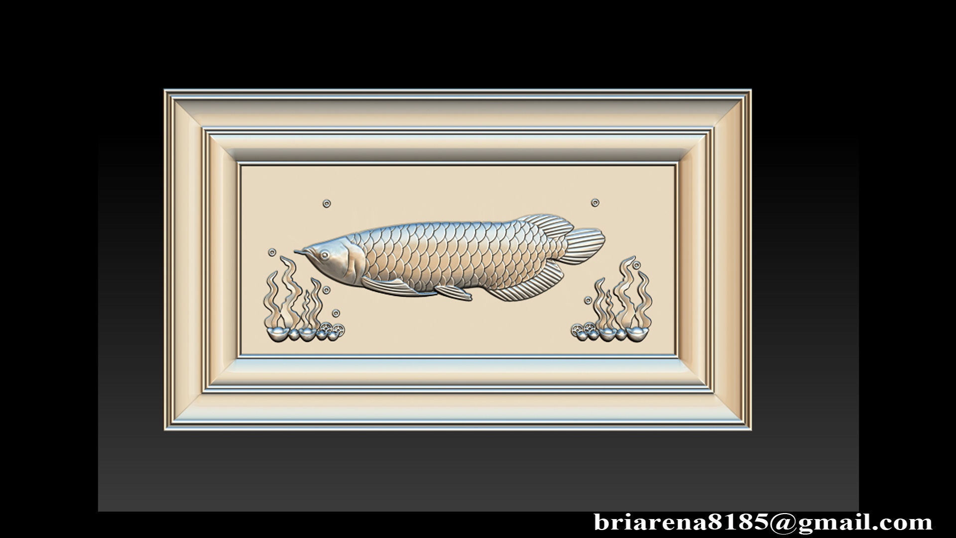 Relief carving model for CNC router 3D print model_6