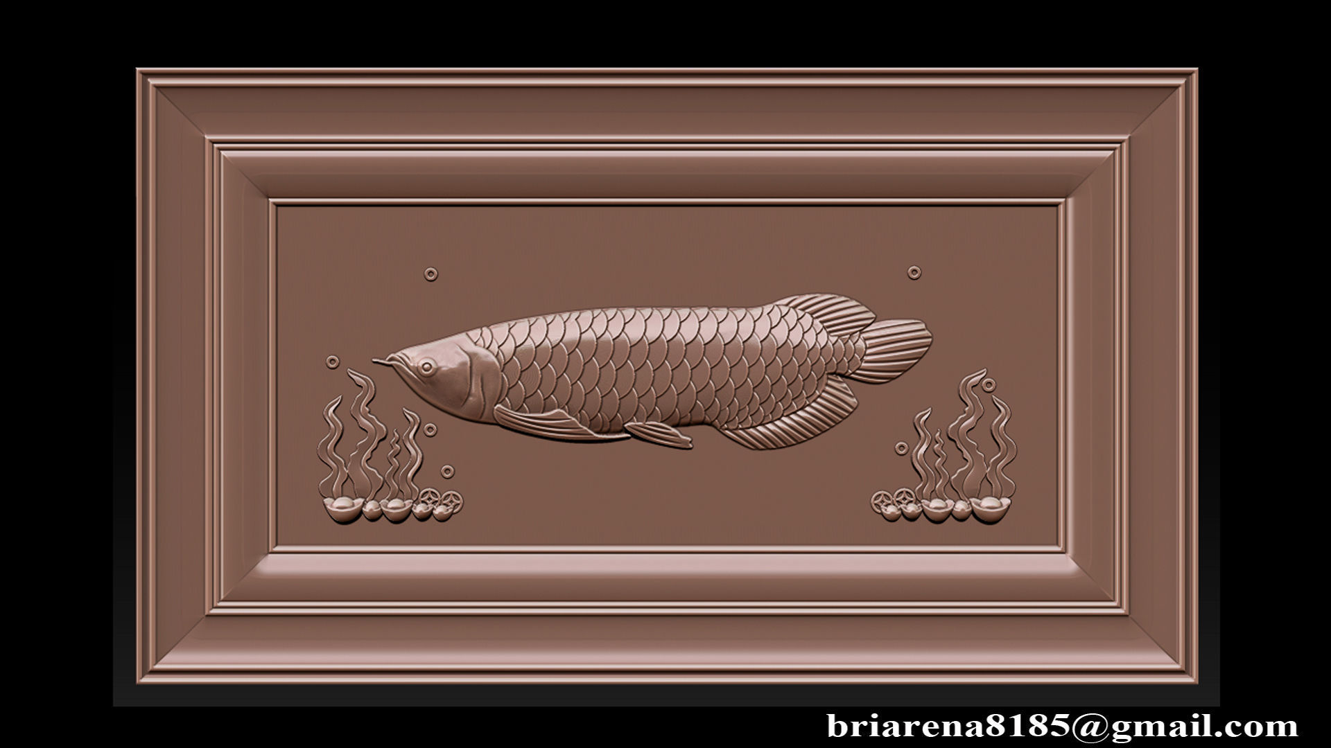 Relief carving model for CNC router 3D print model_9