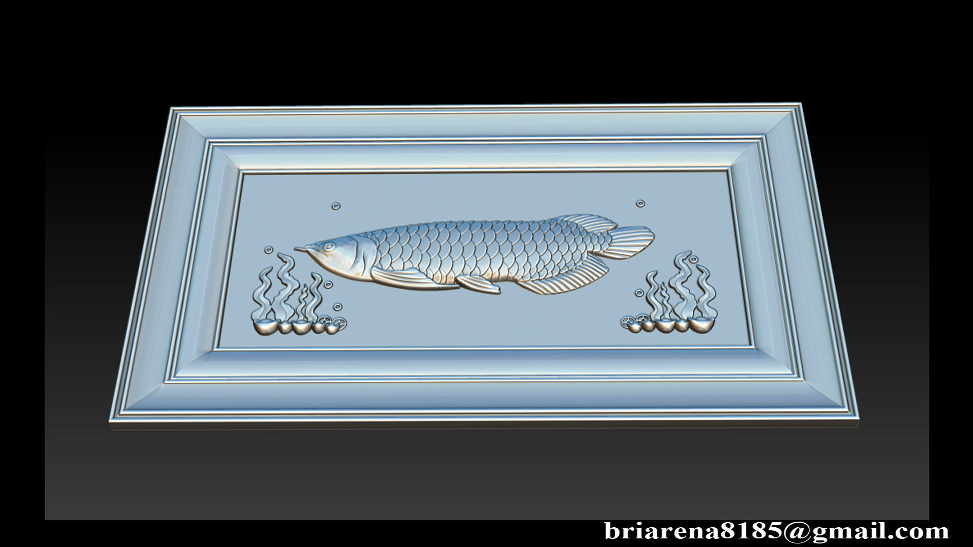 Relief carving model for CNC router 3D print model_5