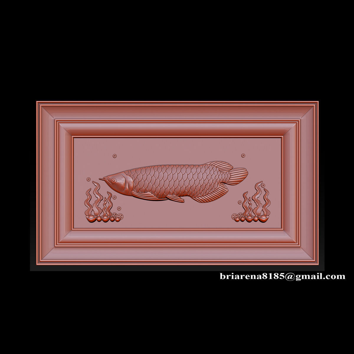 Relief carving model for CNC router 3D print model_16