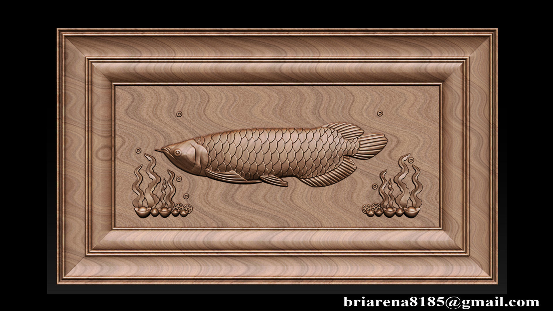 Relief carving model for CNC router 3D print model_4