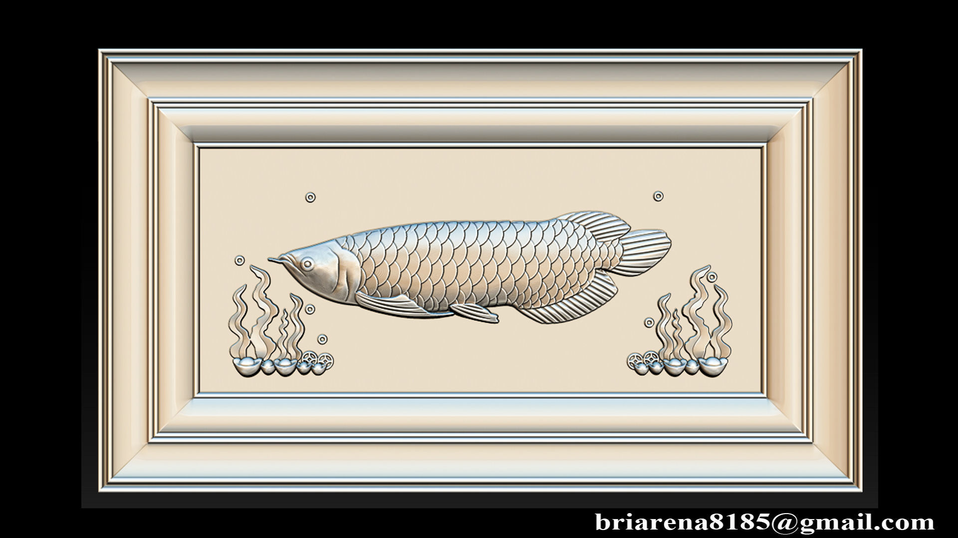 Relief carving model for CNC router 3D print model_13