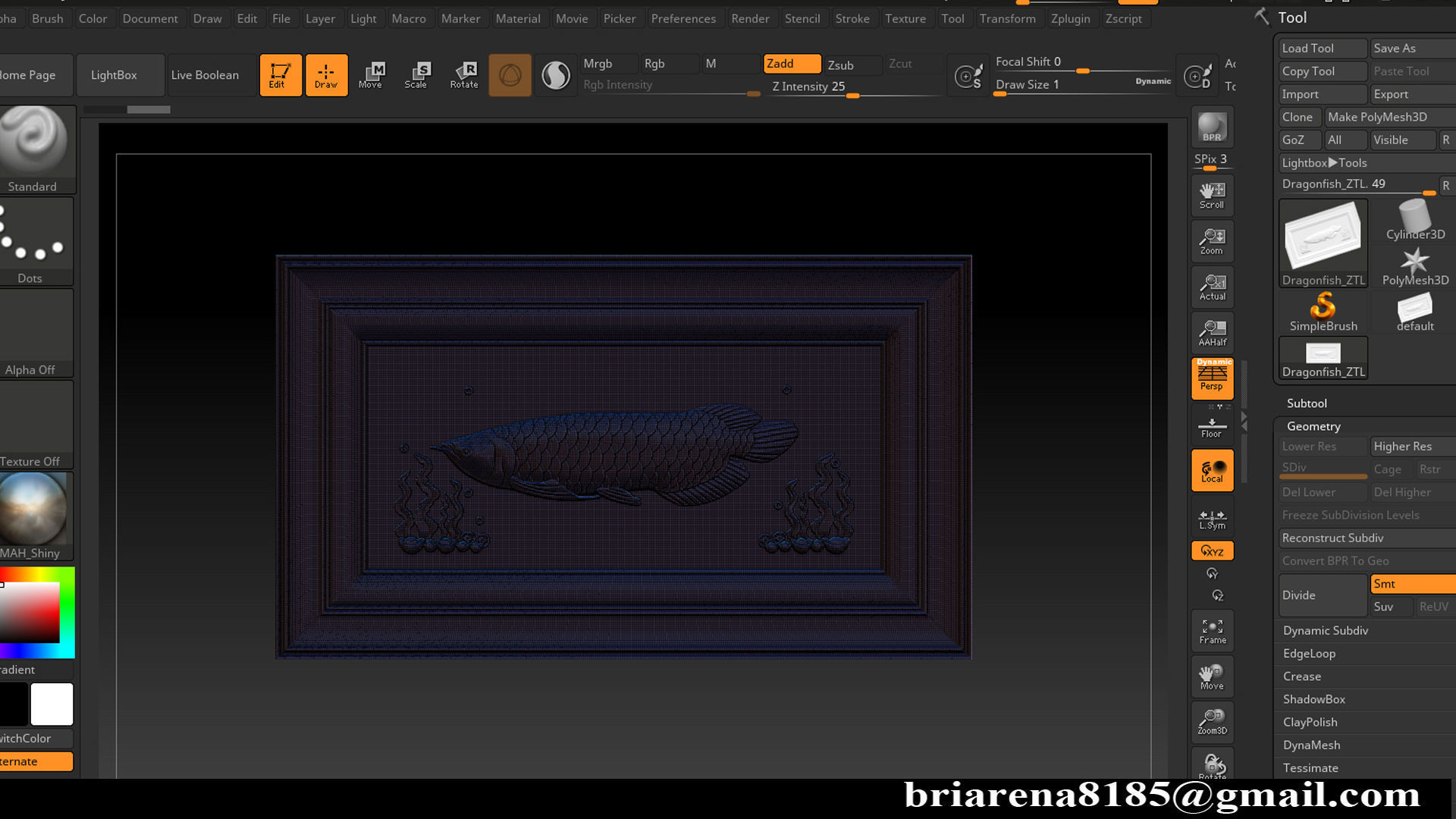Relief carving model for CNC router 3D print model_20