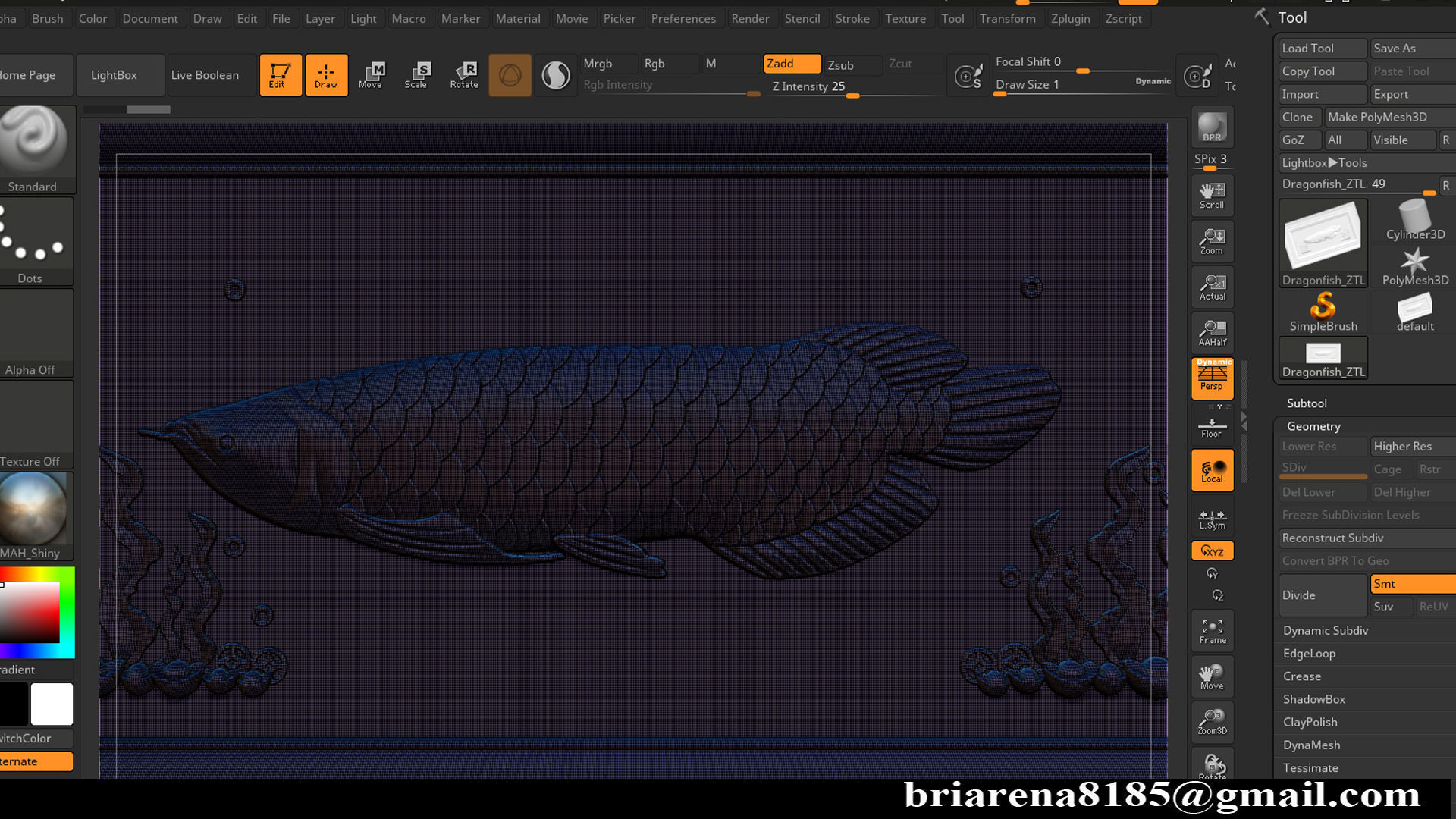 Relief carving model for CNC router 3D print model_17