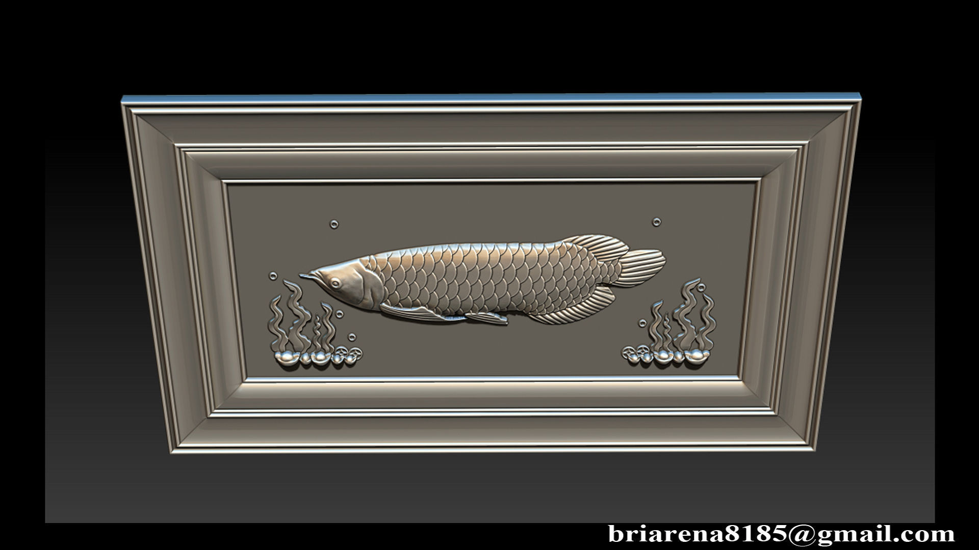 Relief carving model for CNC router 3D print model_15