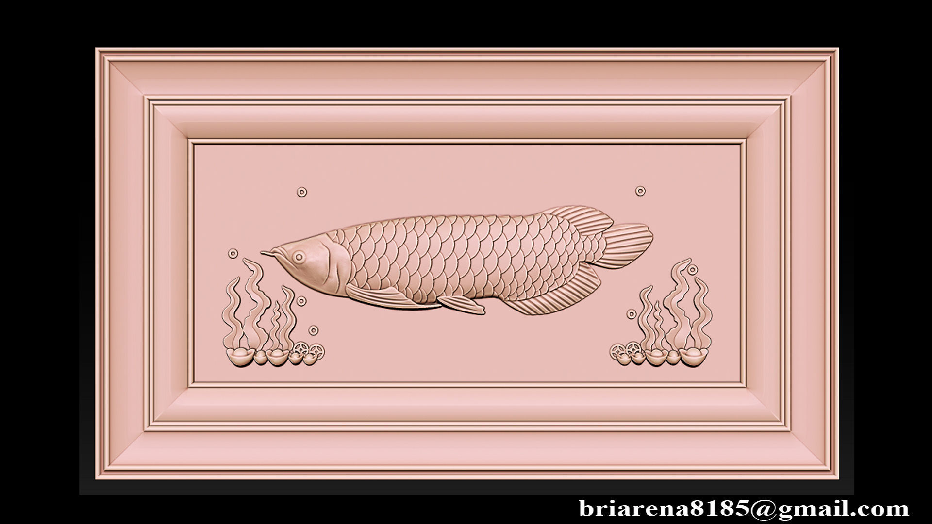 Relief carving model for CNC router 3D print model_3