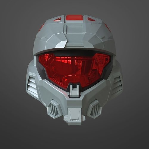 HALO INFINITE Spartan Mark 7 Helmet STL file 3D print model