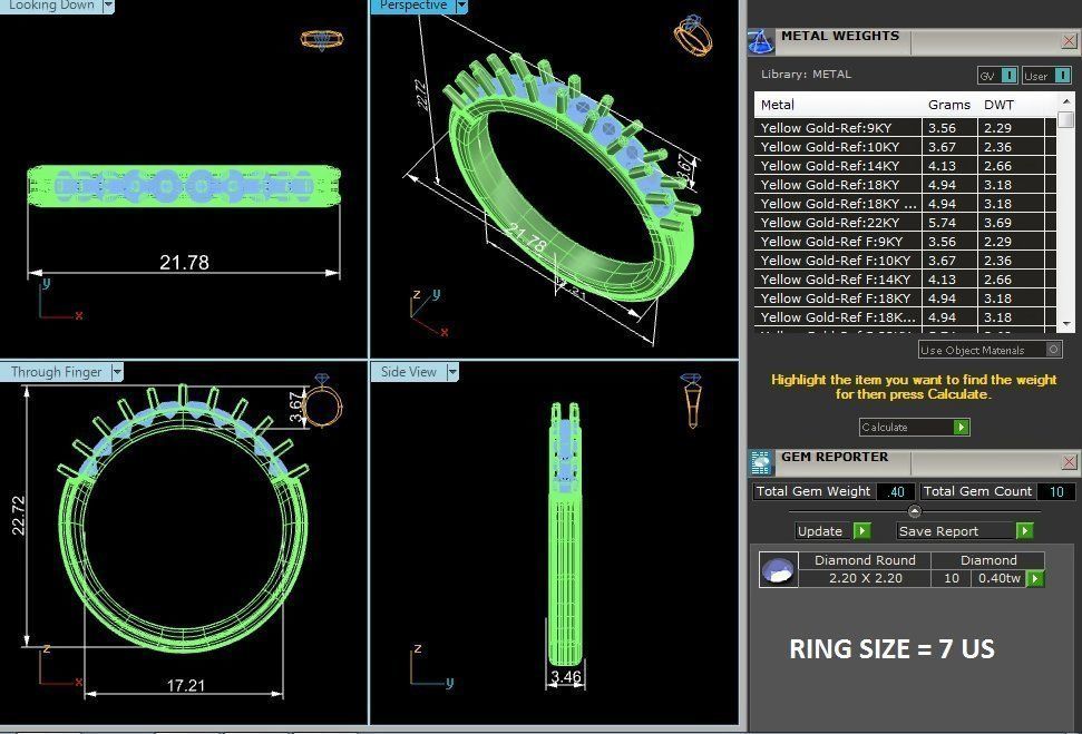 Band ring model 3D print model_2