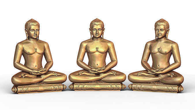 Gautam Buddha 3D Model  3D print model
