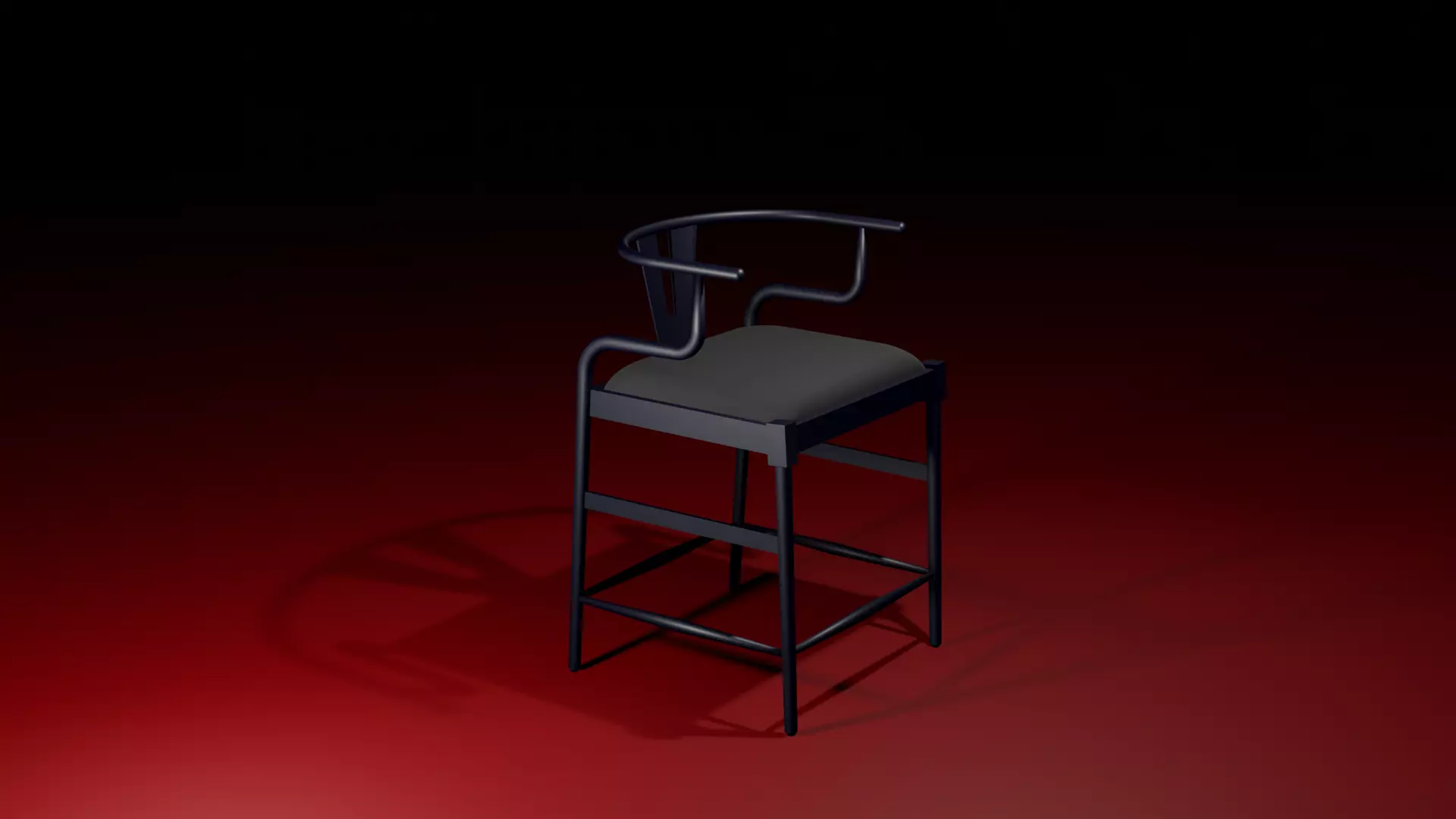 Chair bar stool 3D model