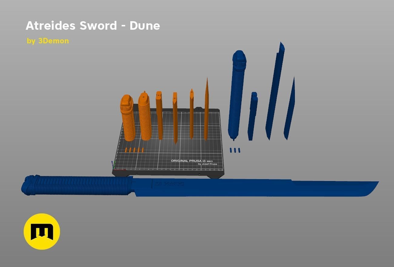Atreides Sword 4 - Dune 3D print model_6
