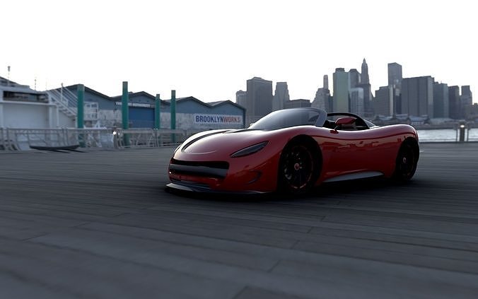 Personal design sport coop car 3D model