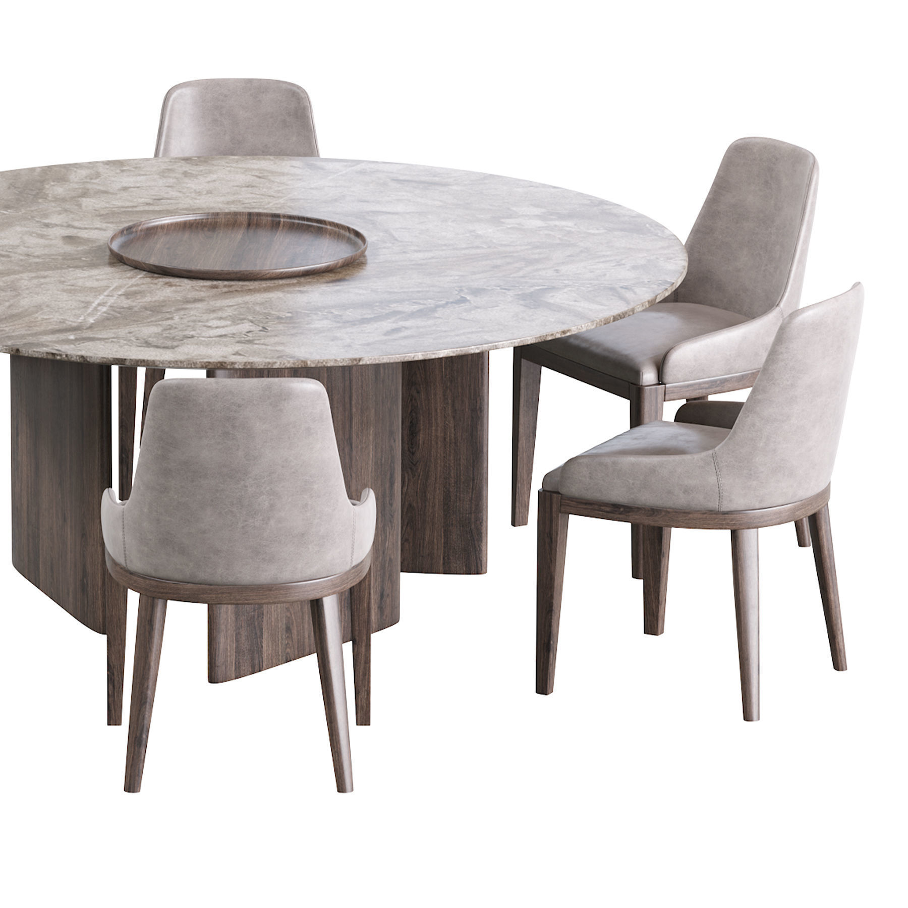 Cleo Chair and Dining table 3D model_6