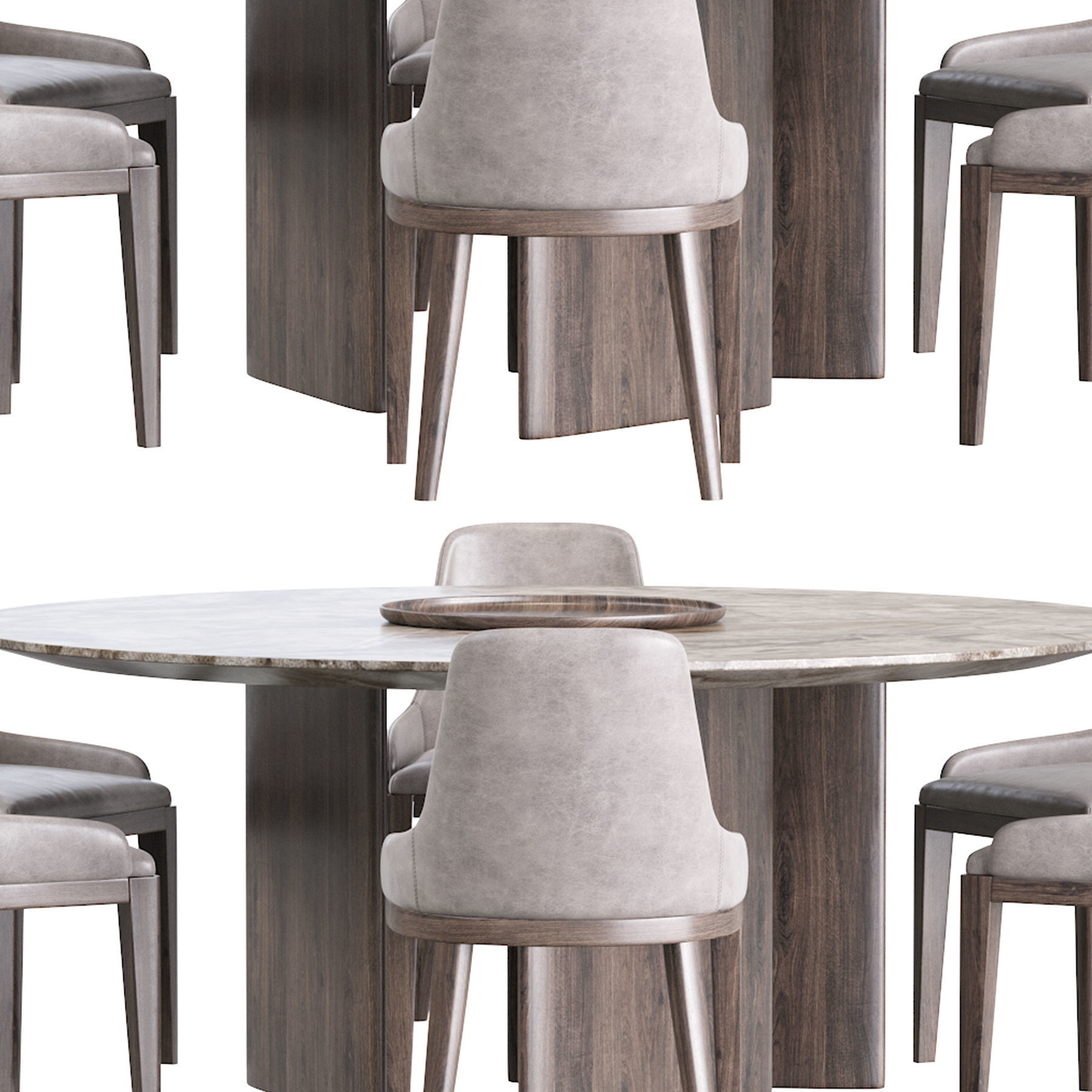 Cleo Chair and Dining table 3D model_21