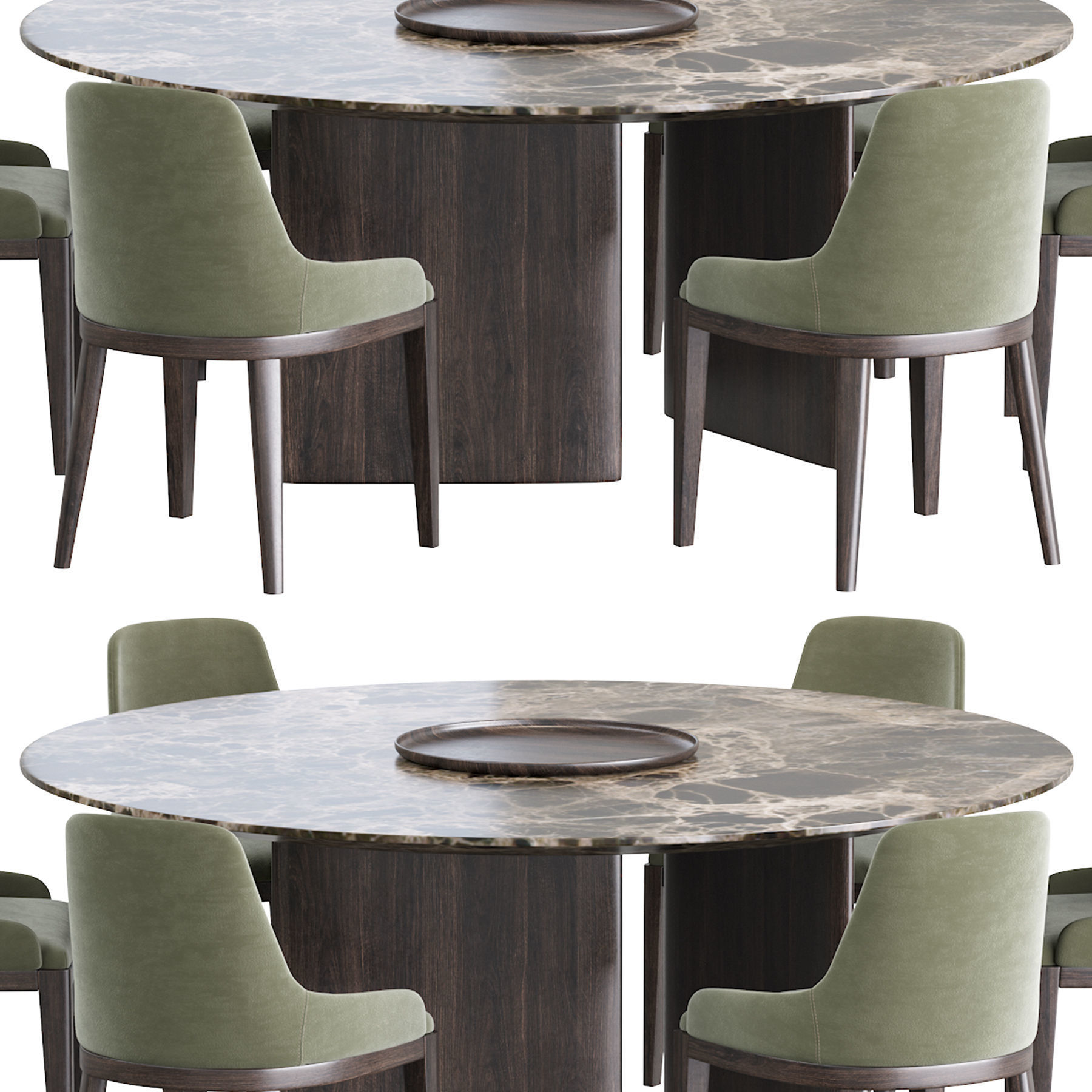 Cleo Chair and Dining table 3D model_16
