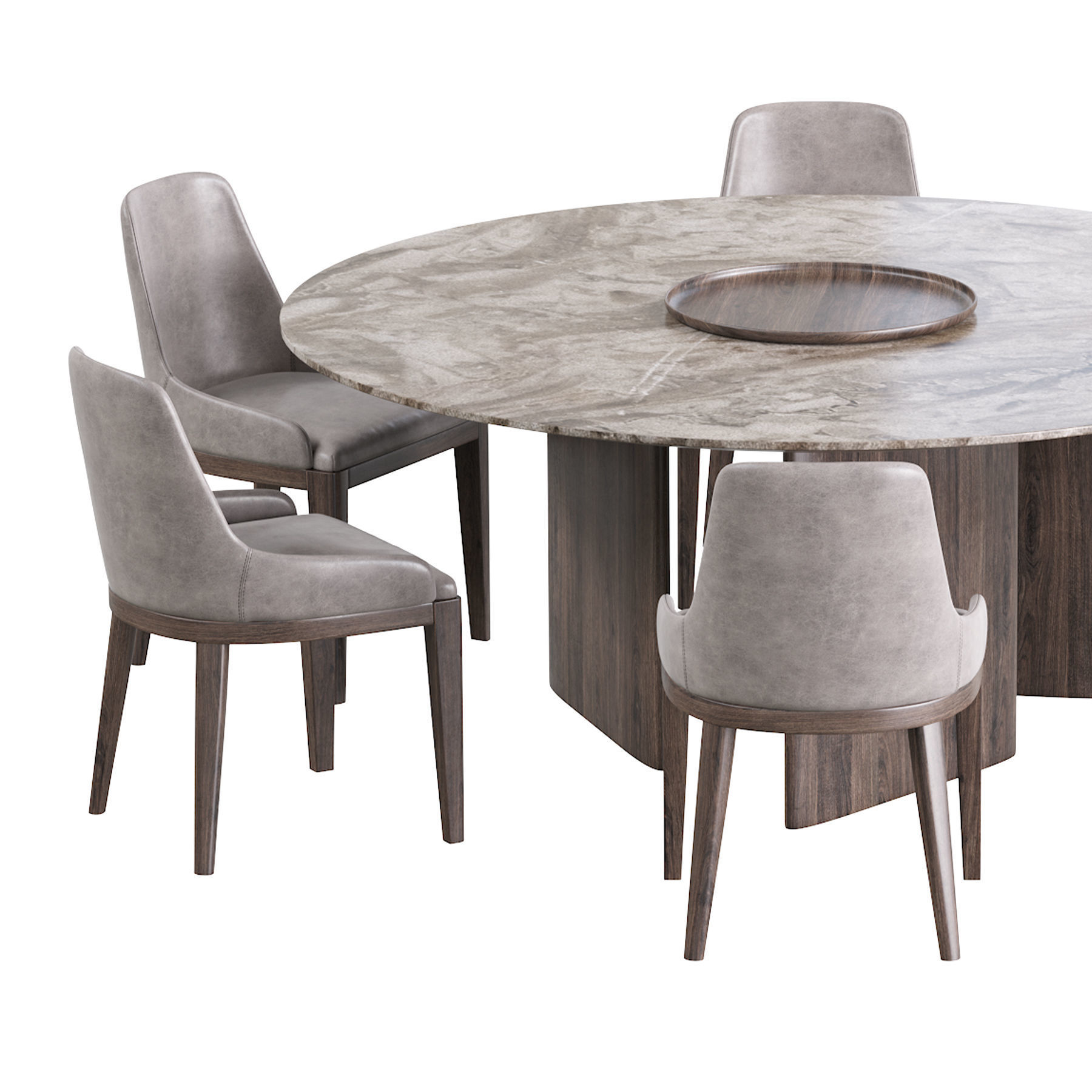 Cleo Chair and Dining table 3D model_5