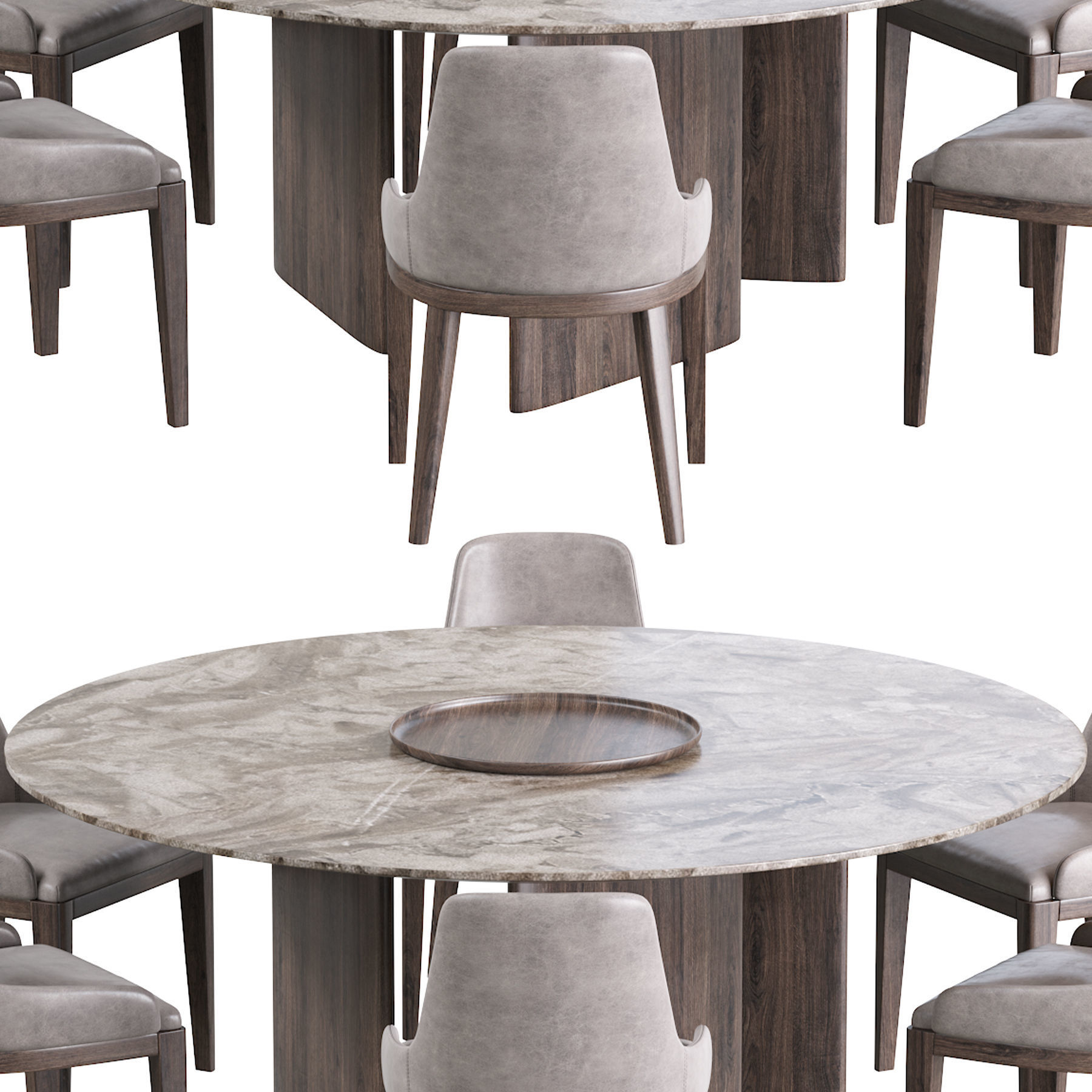 Cleo Chair and Dining table 3D model_7