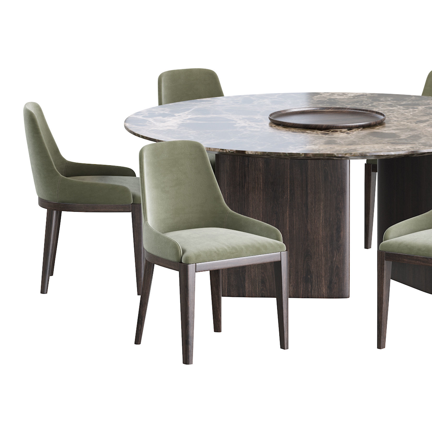 Cleo Chair and Dining table 3D model_10