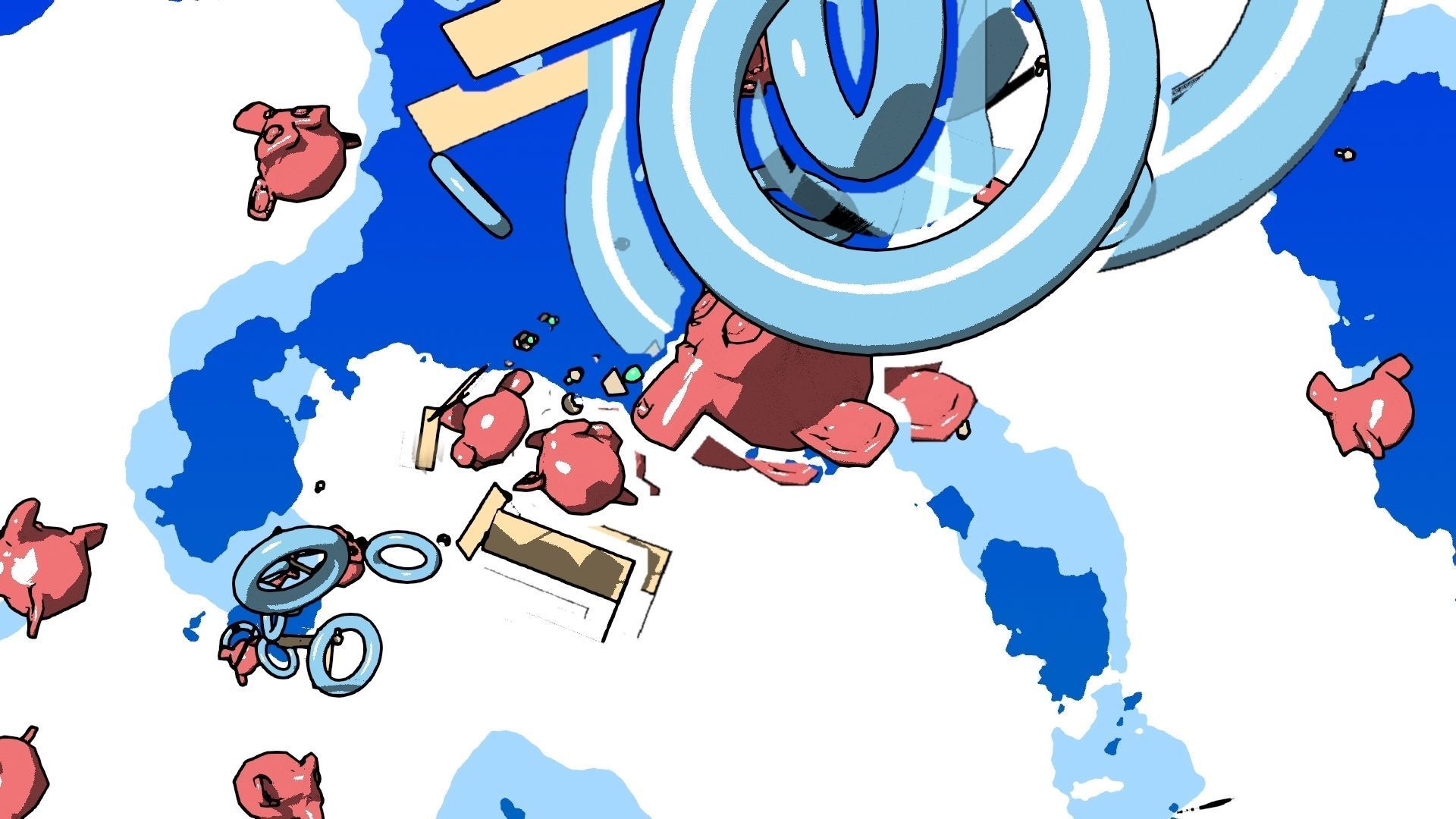 For Anime in Blender - Motion Smear - Multiples Free 3D model_3