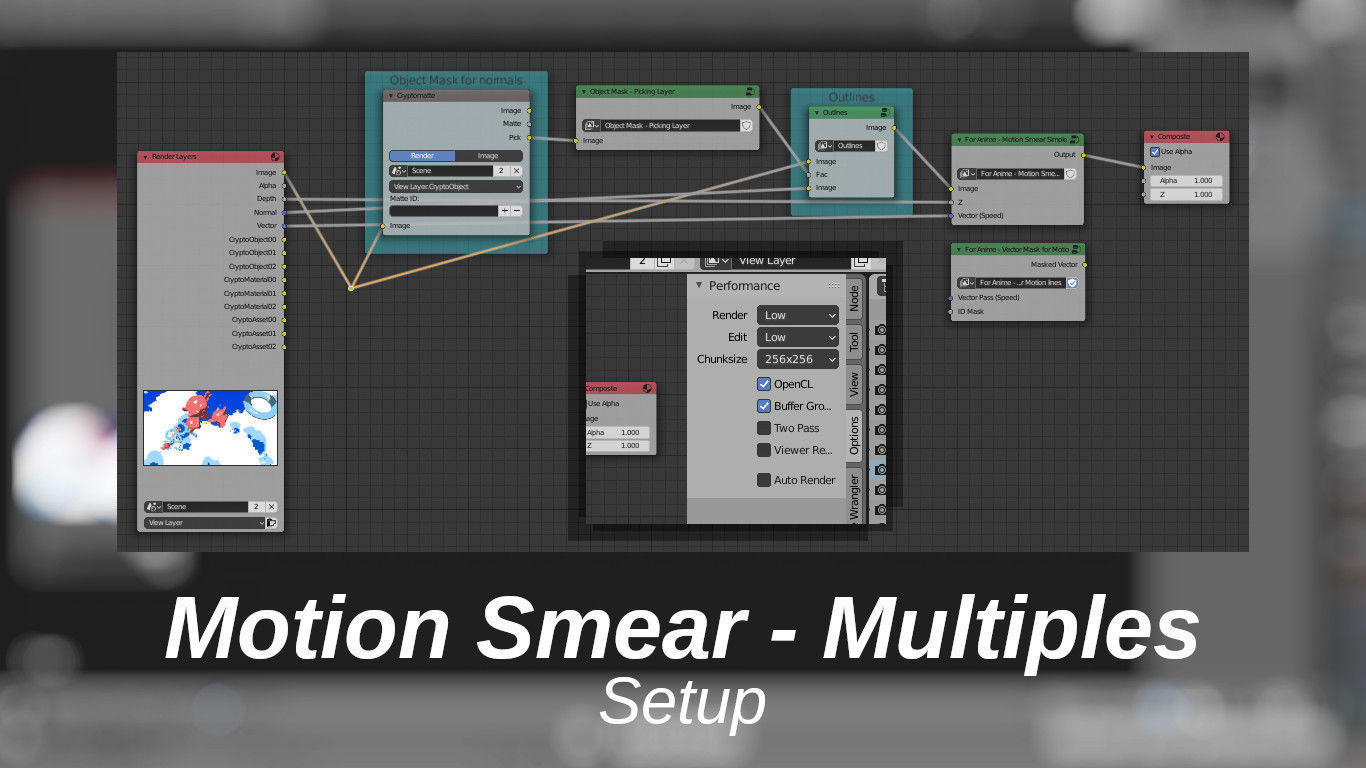 For Anime in Blender - Motion Smear - Multiples Free 3D model_2