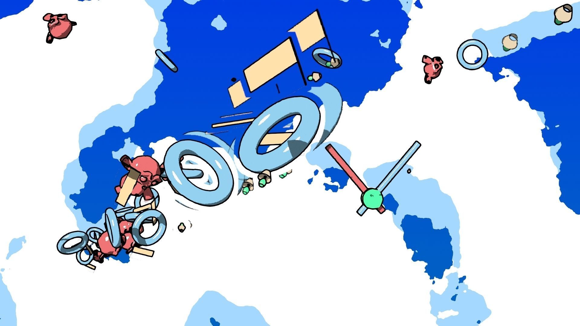 For Anime in Blender - Motion Smear - Multiples Free 3D model_35