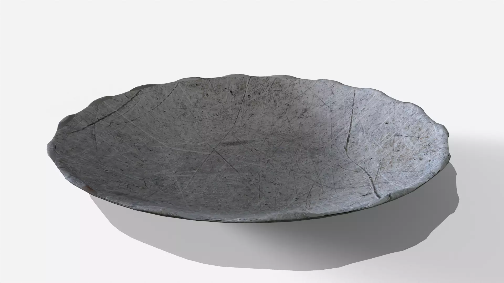 Food Plate Low-poly 3D model
