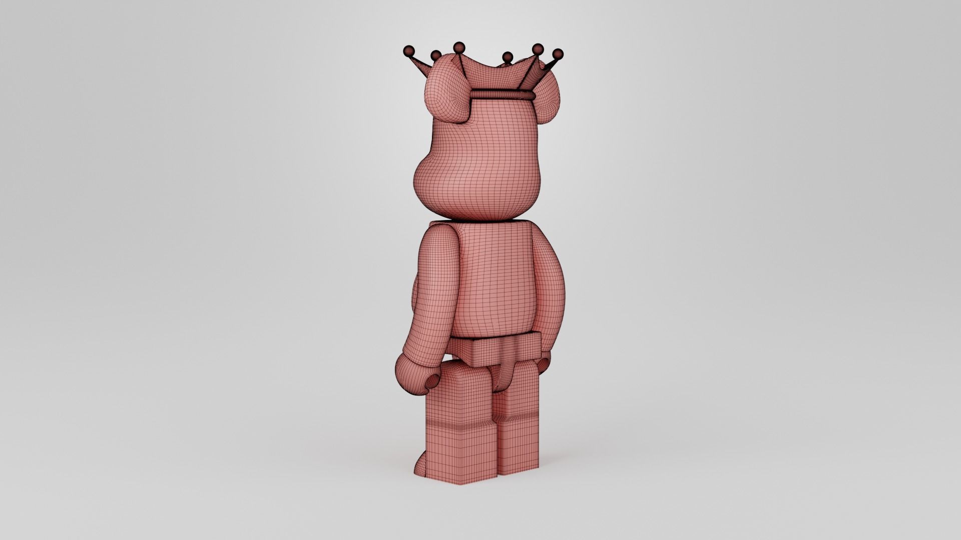 Bearbrick King 3D print model_15