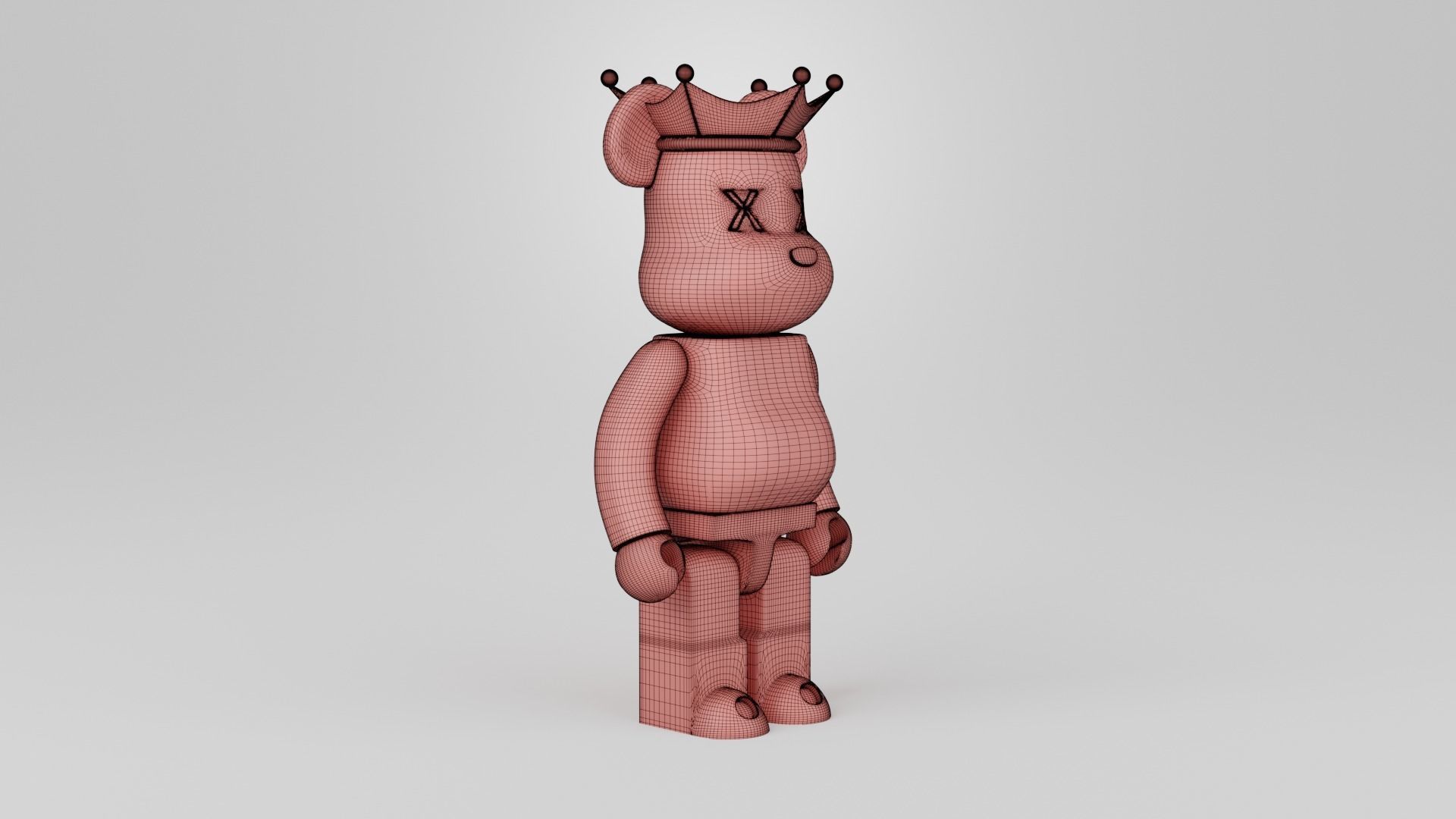 Bearbrick King 3D print model_11