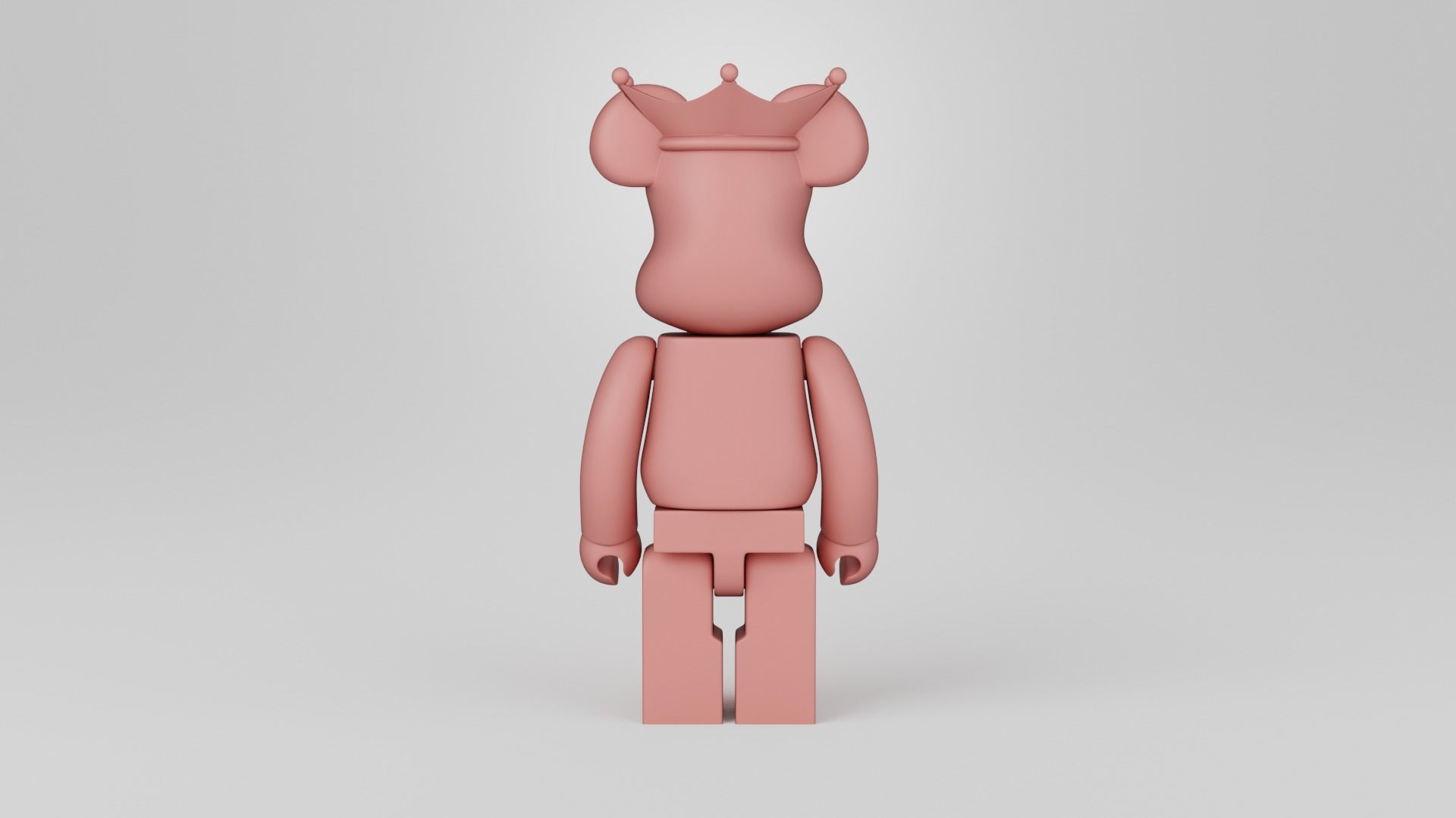Bearbrick King 3D print model_5
