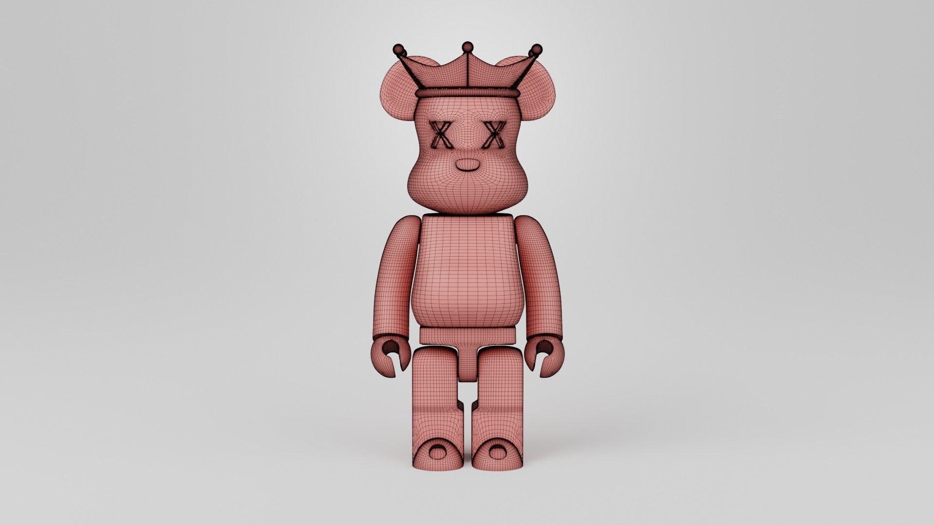 Bearbrick King 3D print model_10