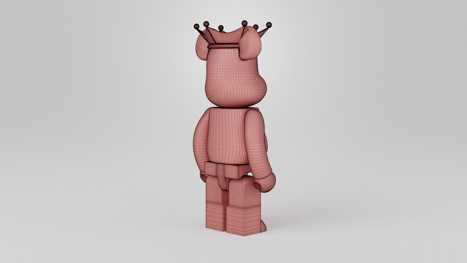 Bearbrick King 3D print model_14