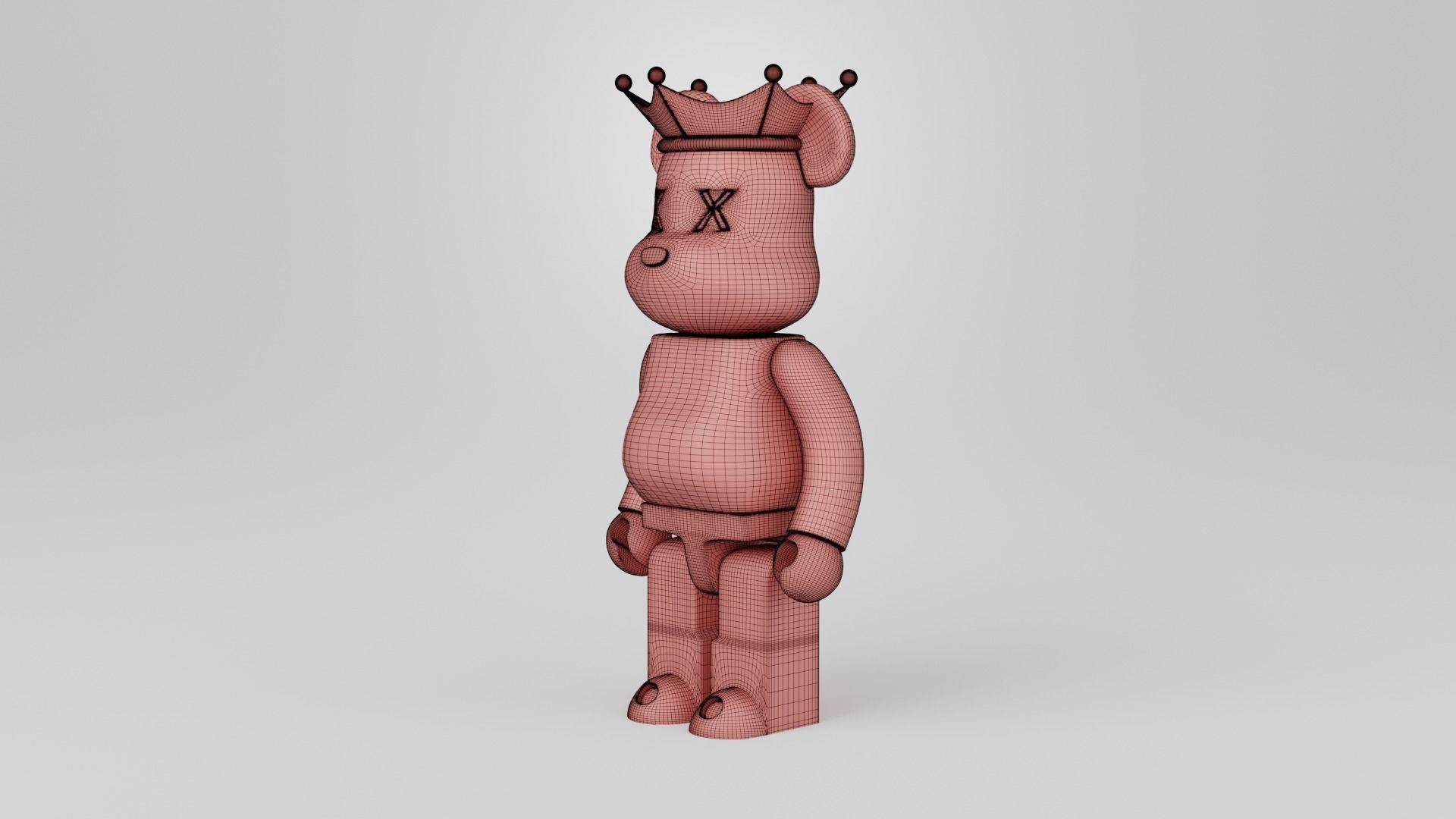 Bearbrick King 3D print model_12