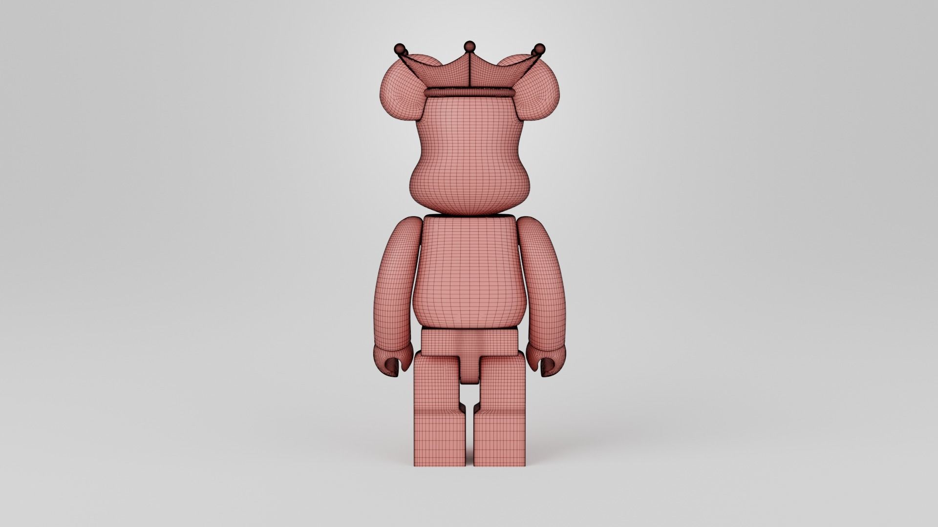 Bearbrick King 3D print model_13