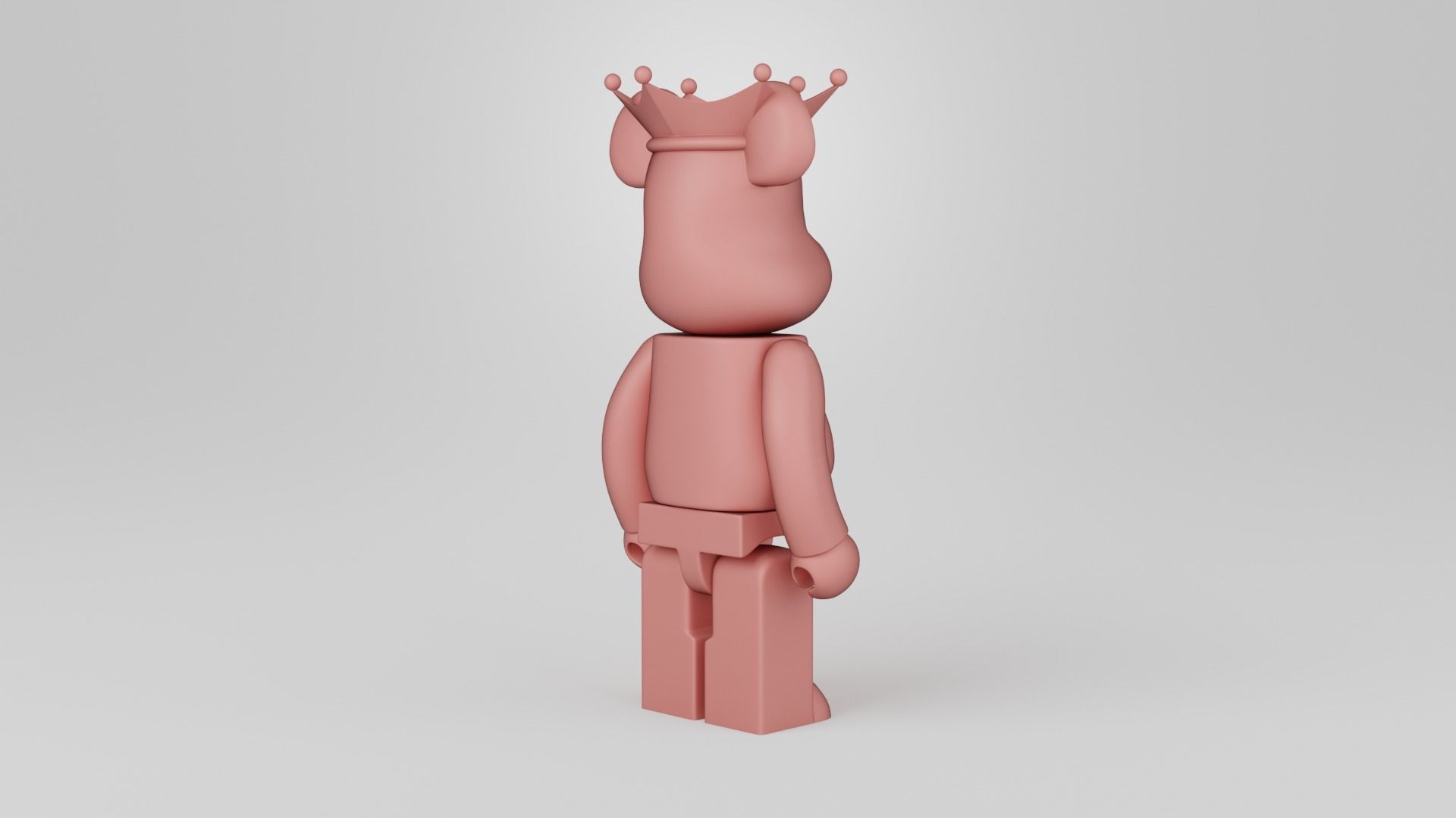 Bearbrick King 3D print model_6