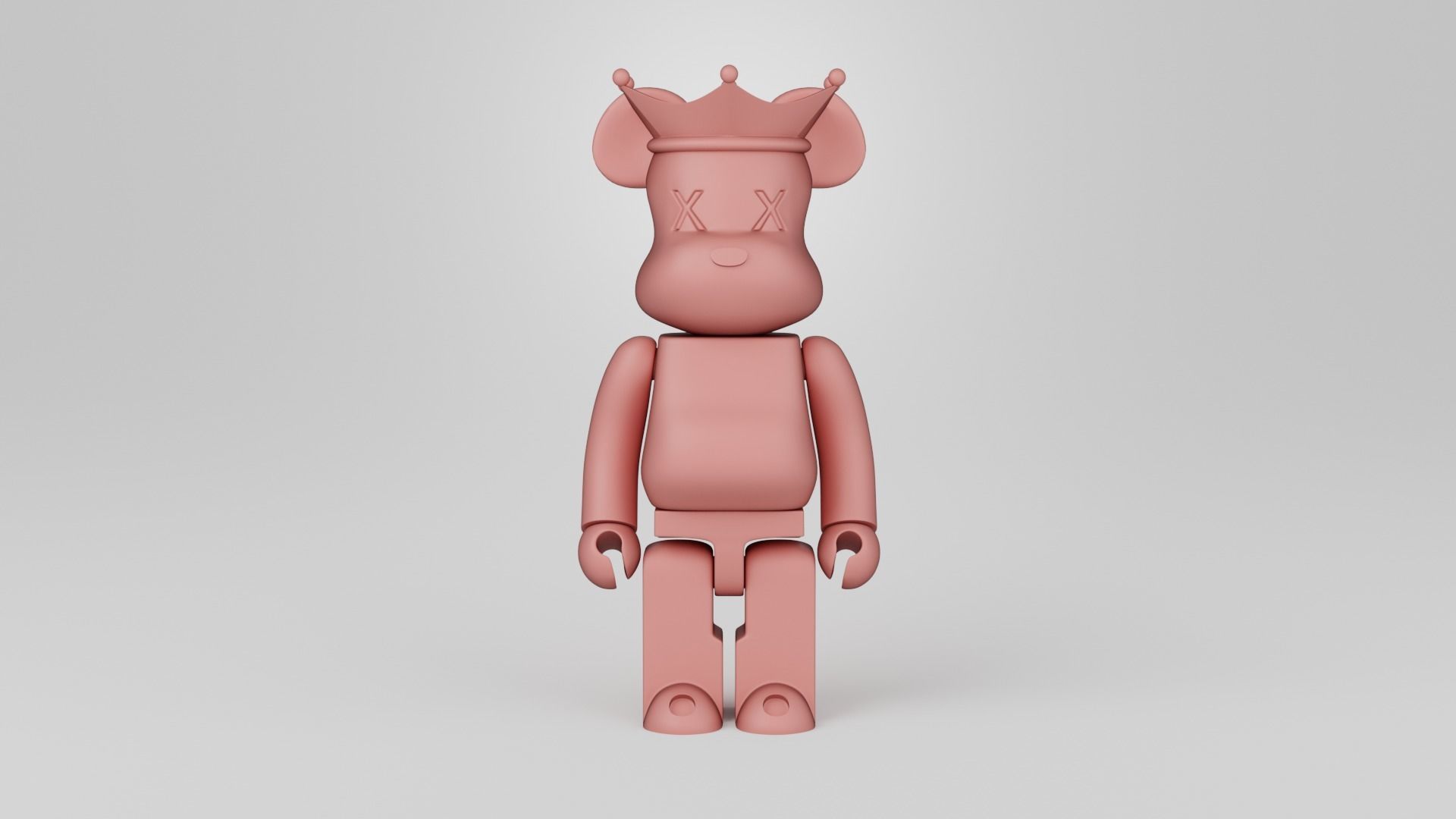 Bearbrick King 3D print model_2