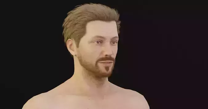 Roger 3D model character