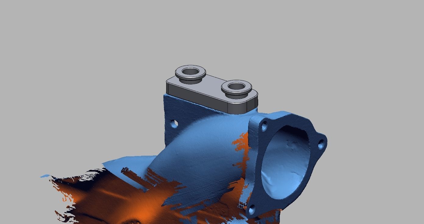 Intake manifold Rubber mount 1 9 TDI 3D print model_2