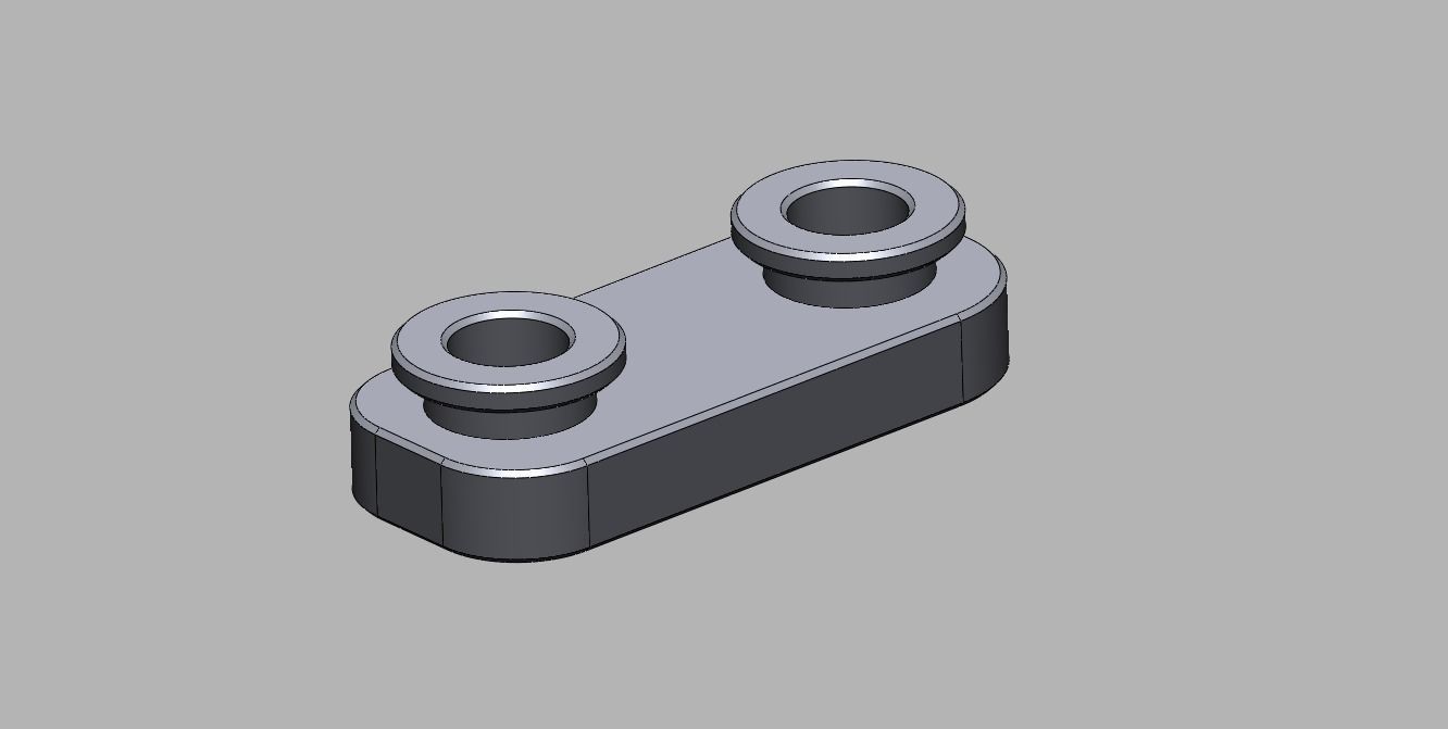 Intake manifold Rubber mount 1 9 TDI 3D print model_3