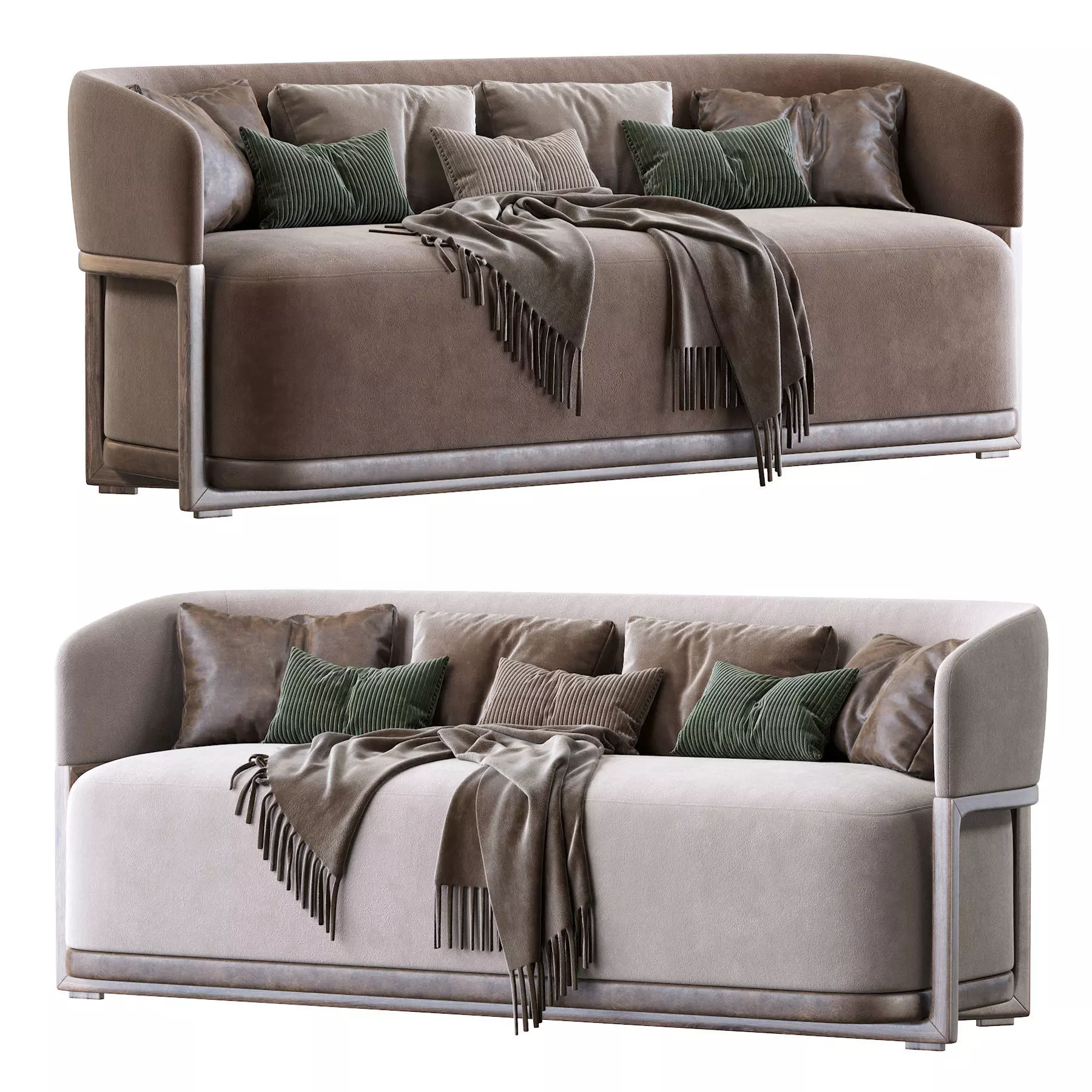 Frida Flexform Sofa 3D model_0