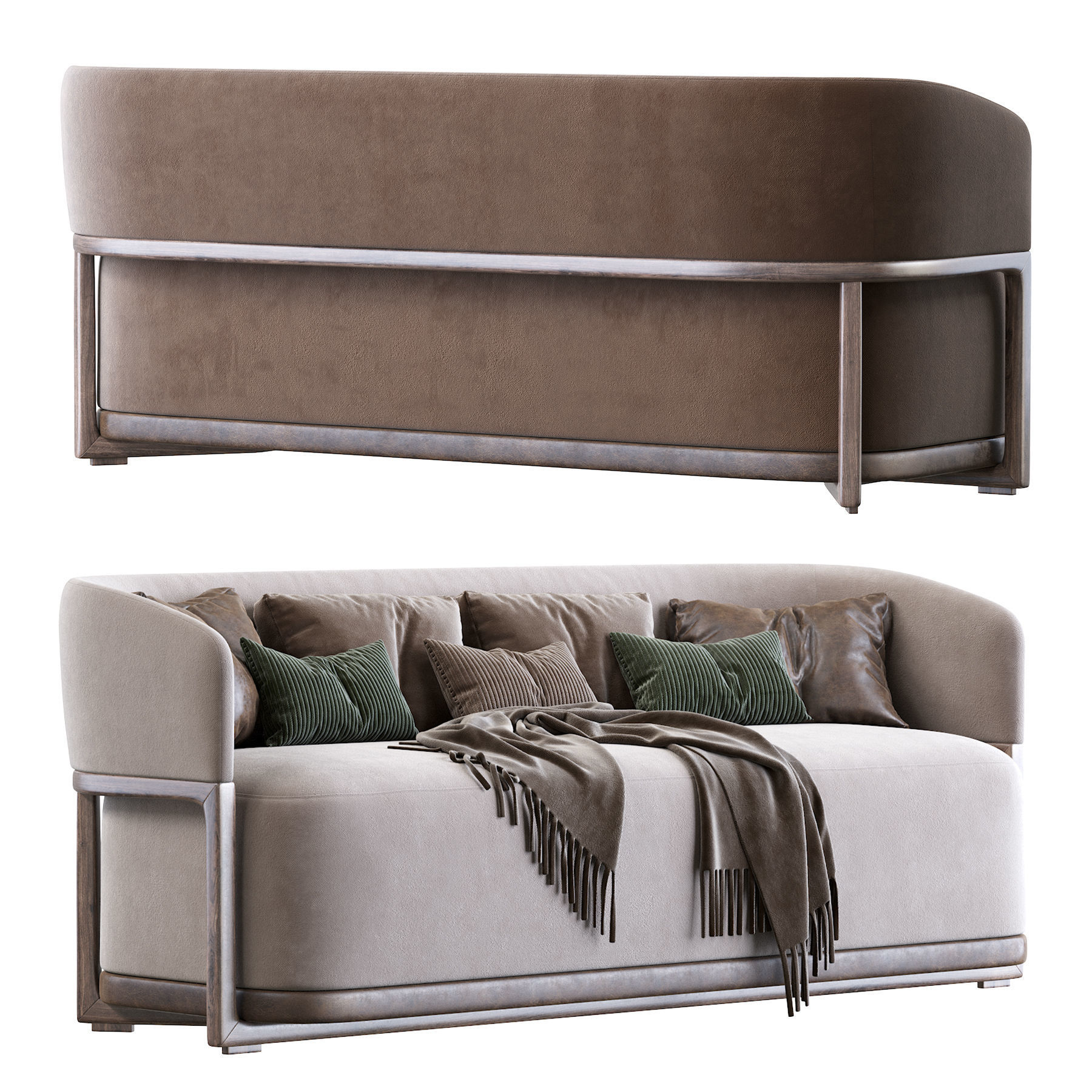 Frida Flexform Sofa 3D model_1