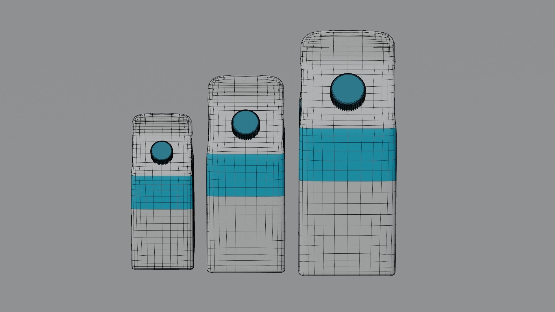 Milk Packing 3D model Low-poly 3D model_11