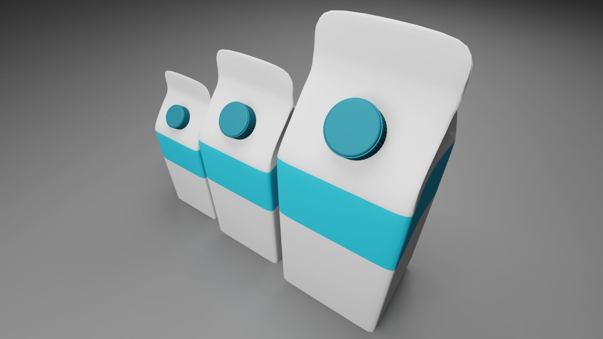 Milk Packing 3D model Low-poly 3D model_8
