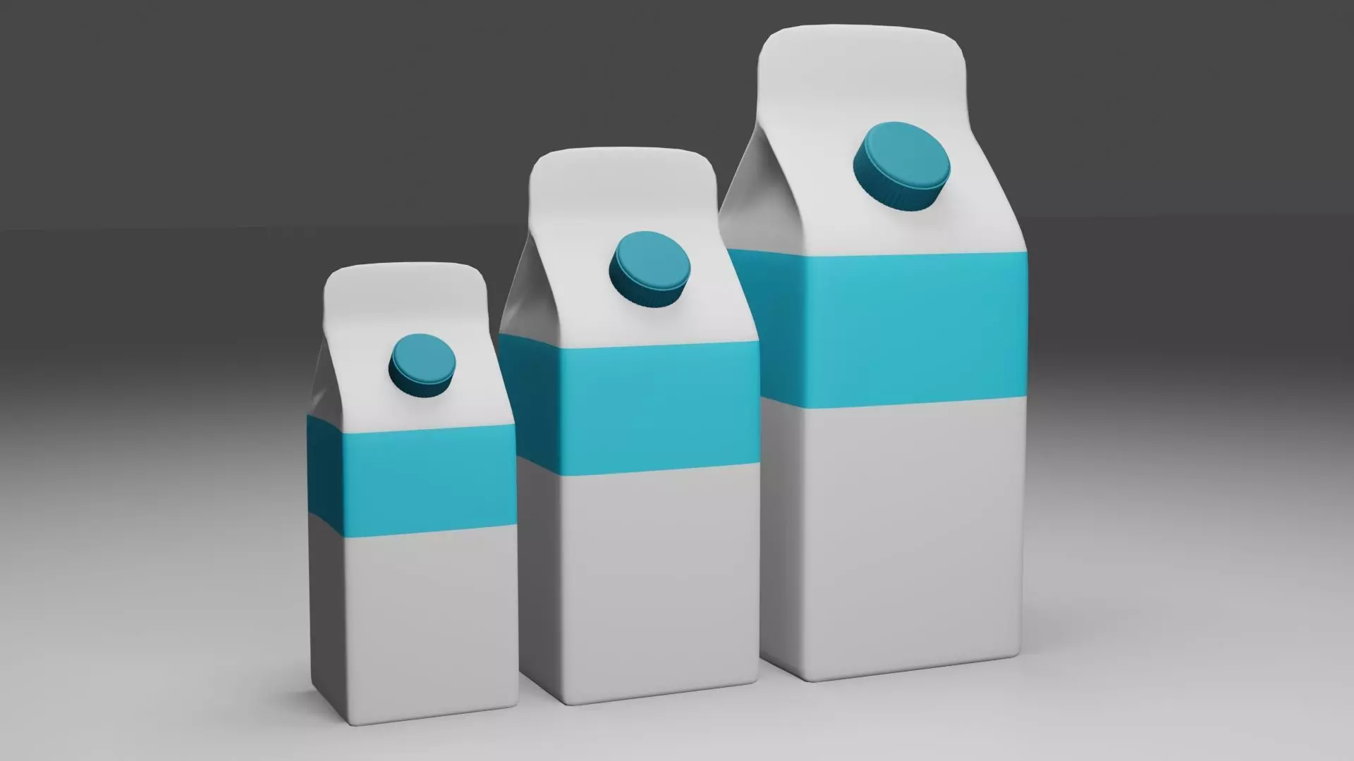 Milk Packing 3D model Low-poly 3D model_0