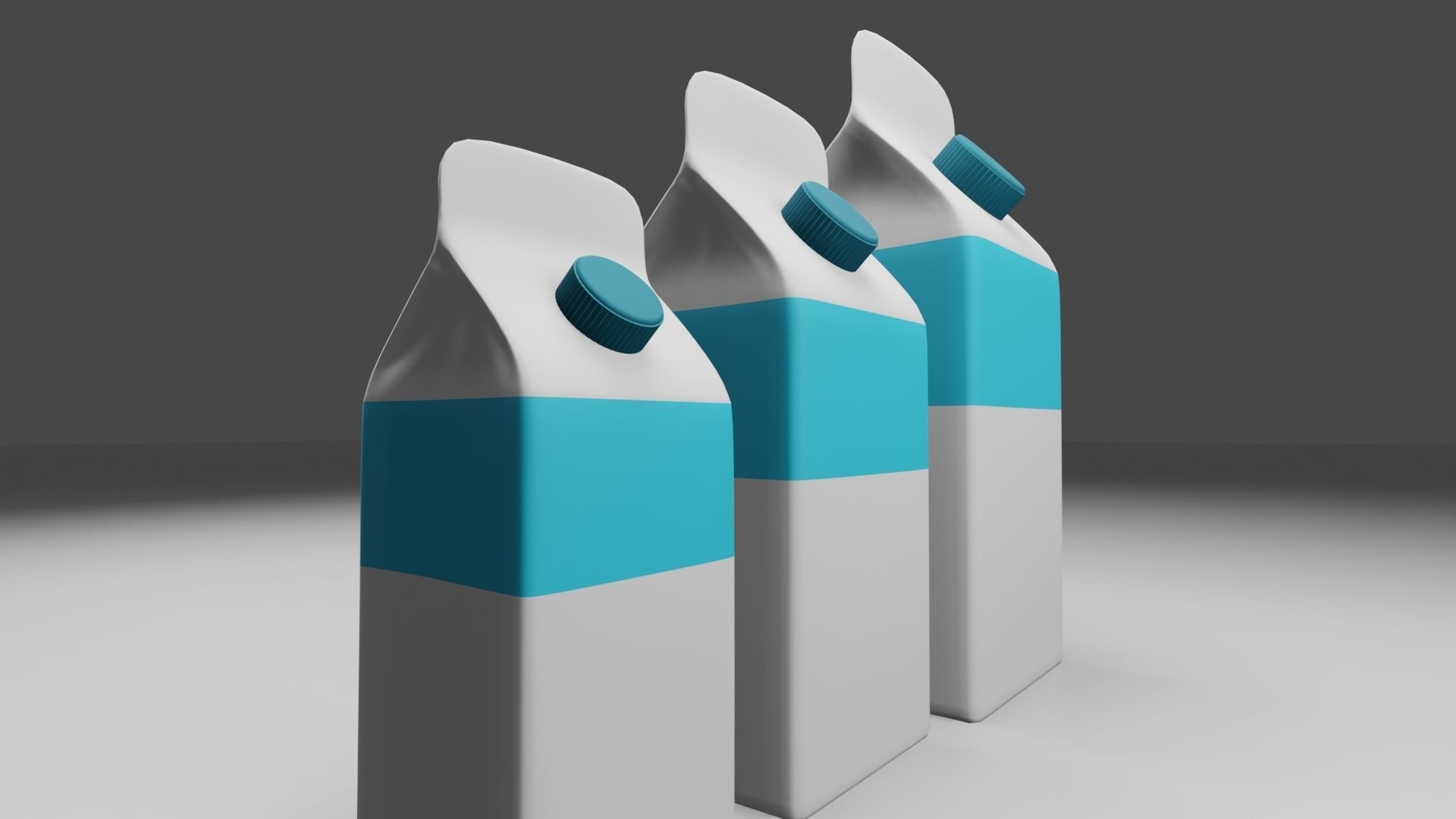 Milk Packing 3D model Low-poly 3D model_7
